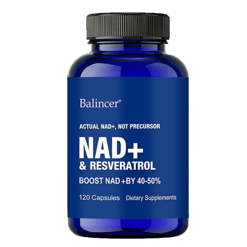 Balincer Nads+Resveratrol Health Supplements，Support Skin Health，Support Sleep and Mood Health，120 Capsules